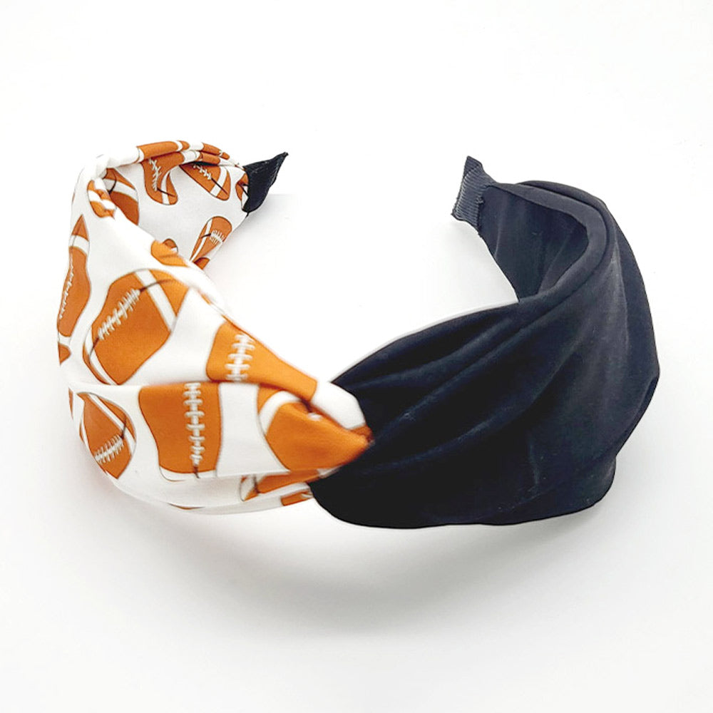 iLLASPARKZ Game Day Football Patterned Twisted Headband