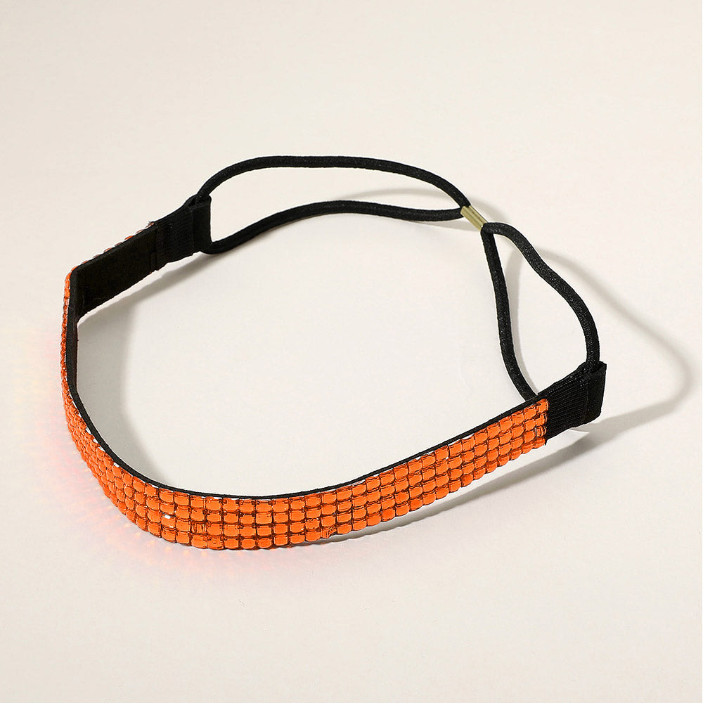 iLLASPARKZ 4-Row Bling Square Stone Stretch Headband