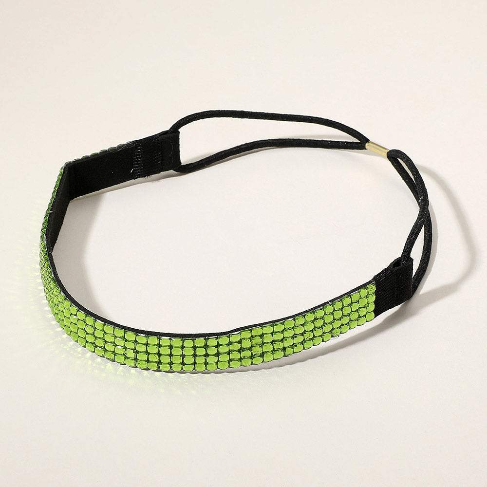 iLLASPARKZ 4-Row Bling Square Stone Stretch Headband