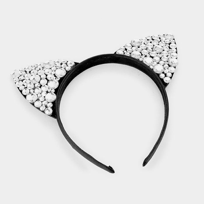 iLLASPARKZ Bling Stone Cat Ear Headband