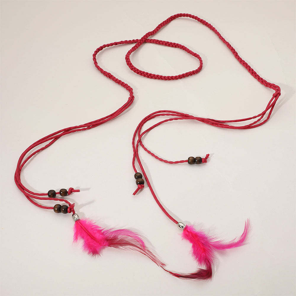 iLLASPARKZ Boho Feather Extension Headband / Belt
