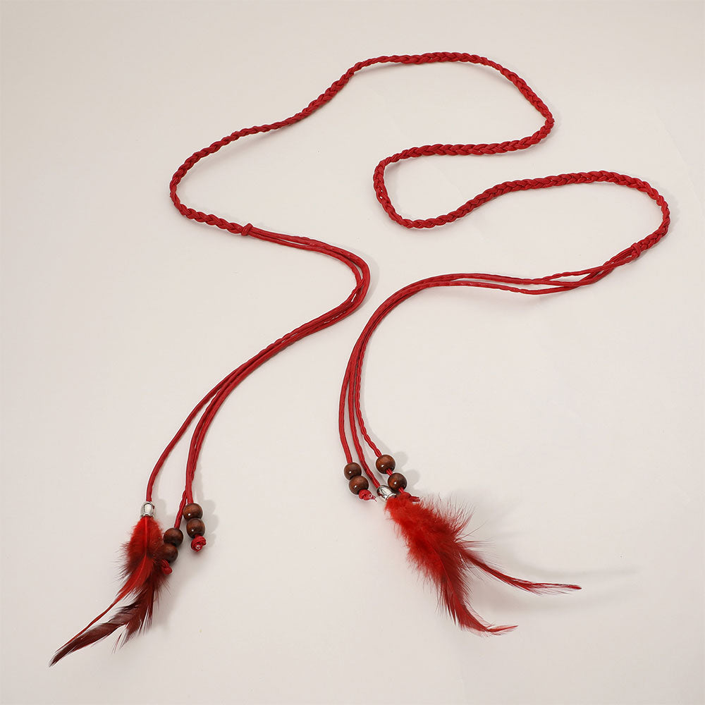 iLLASPARKZ Boho Feather Extension Headband / Belt