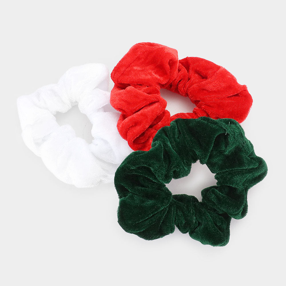 iLLASPARKZ 3PCS - Christmas Giant Scrunchies Hairbands