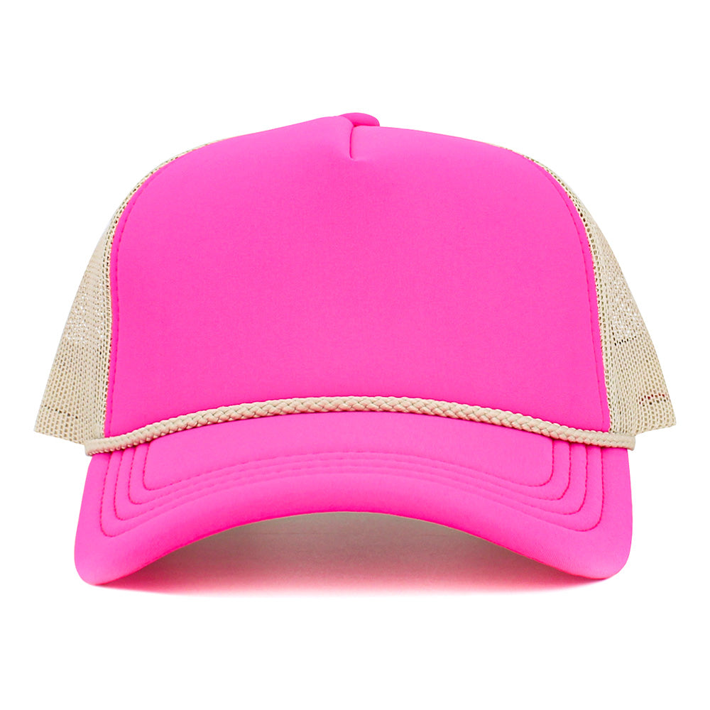 iLLASPARKZ Plain Two Tone Mesh Back Trucker Hat