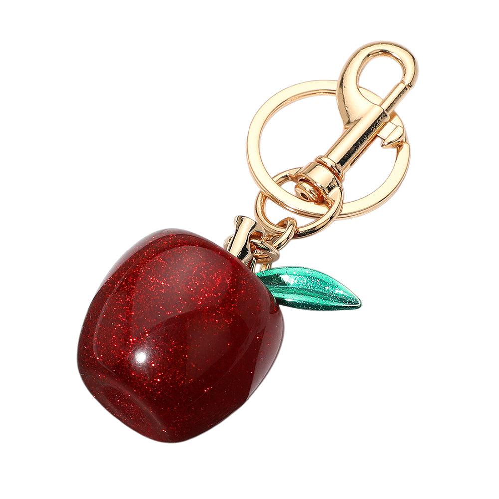 iLLASPARKZ Glittered Apple Keychain / Bag Charm