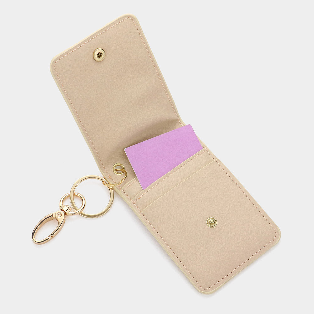 iLLASPARKZ Fruits Printed Faux Leather Keychain / Card Holder Wallet