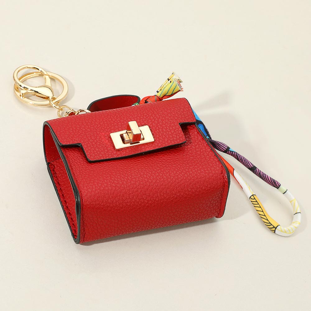 iLLASPARKZ Faux Leather Mini Handbag Keychain / Bag Charm