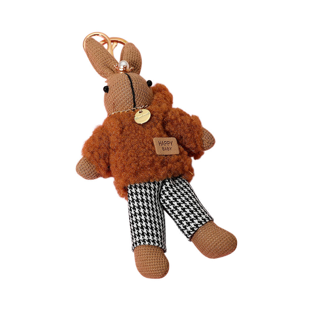 iLLASPARKZ Stylish Bunny Plush Doll Keychain / Bag Charm