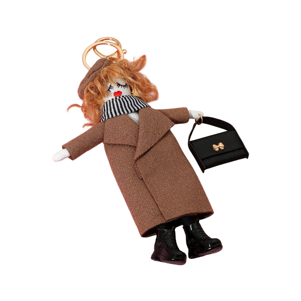 iLLASPARKZ Trench Coat Fashion Doll Keychain / Bag Charm
