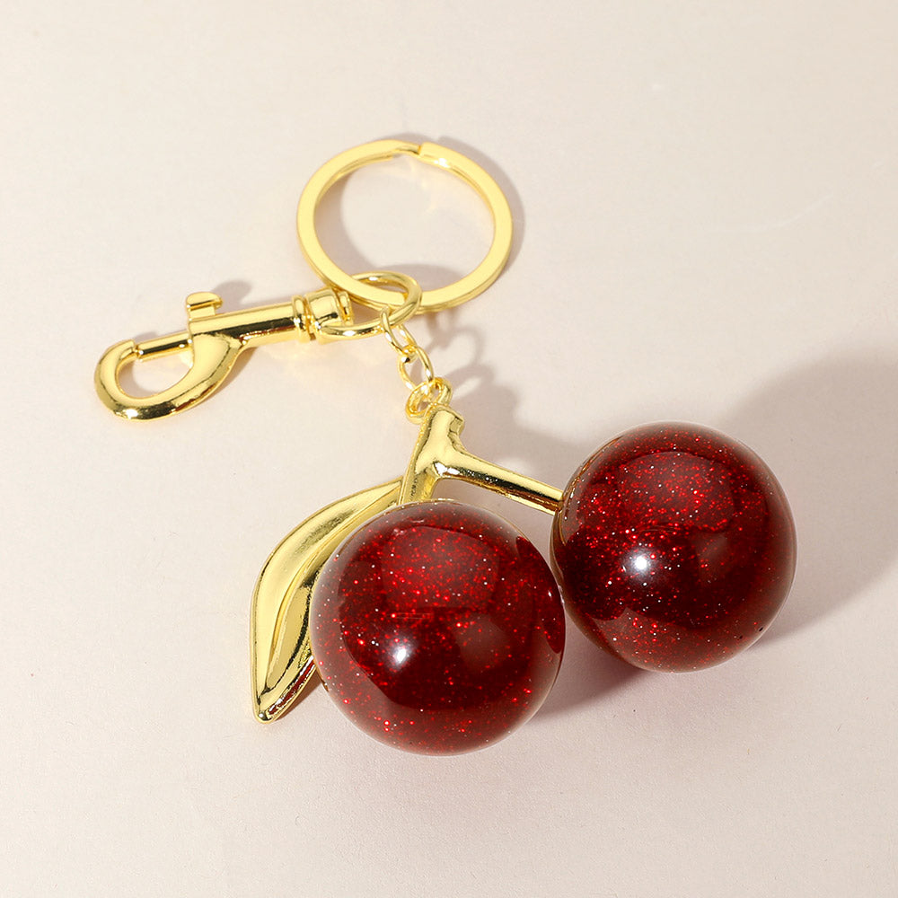 iLLASPARKZ Glittered Cherry Keychain / Bag Charm