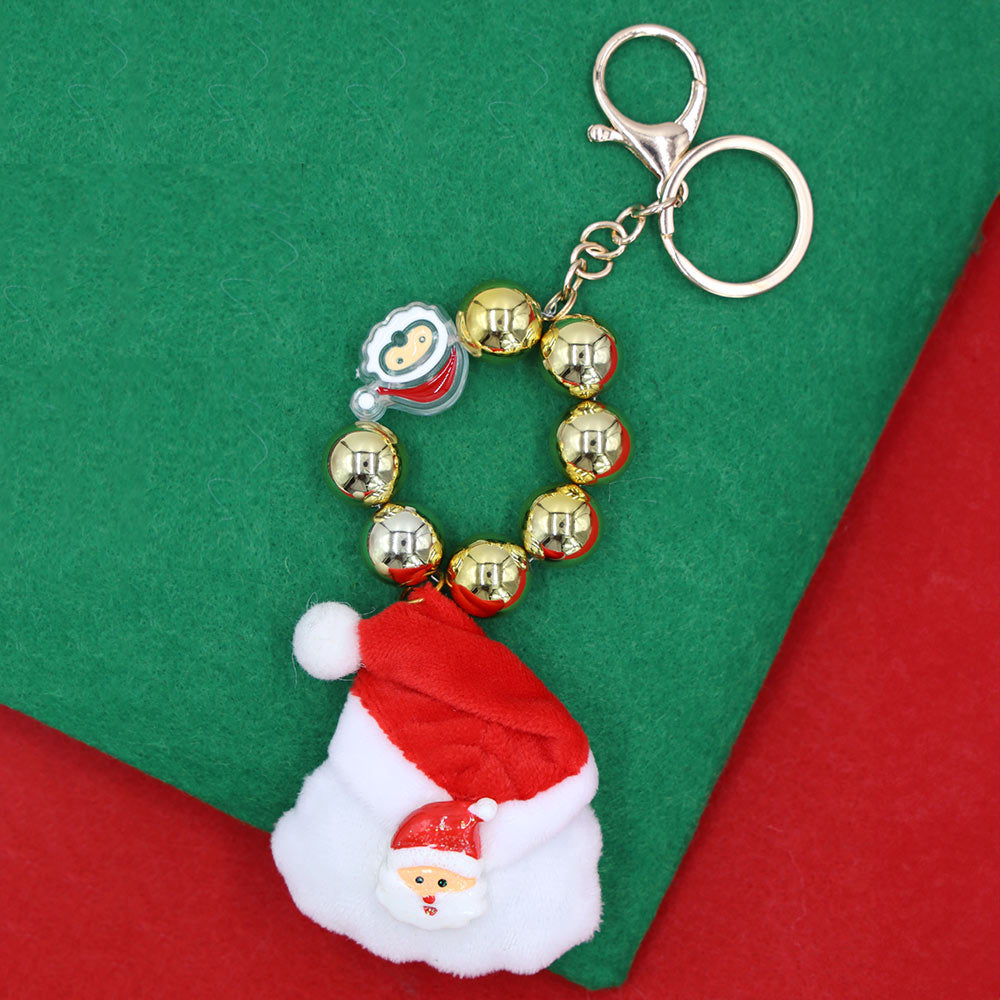 iLLASPARKZ Santa Plush Doll Charm Christmas Keychain