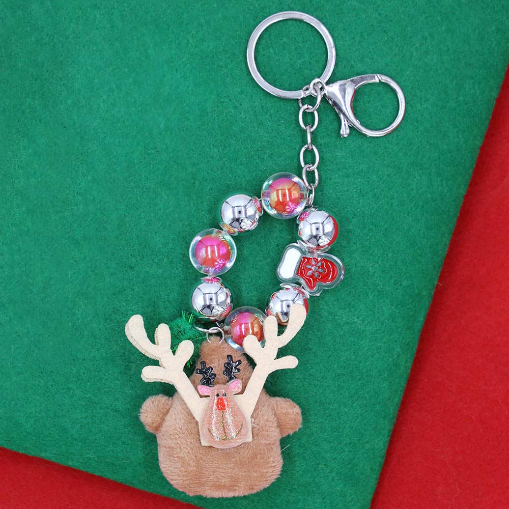 iLLASPARKZ Rudolph Plush Doll Charm Christmas Keychain