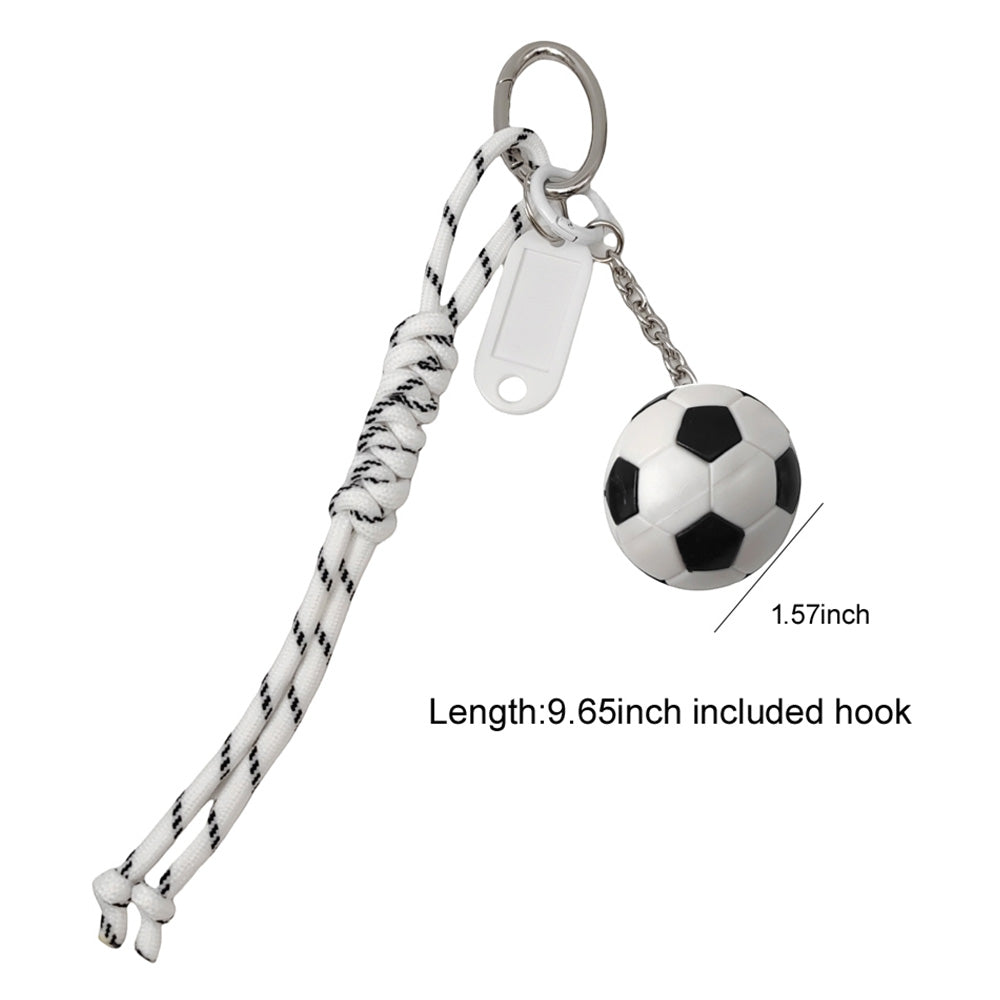 iLLASPARKZ Soccer Tag Braided Thread Keychain / Bag Charm