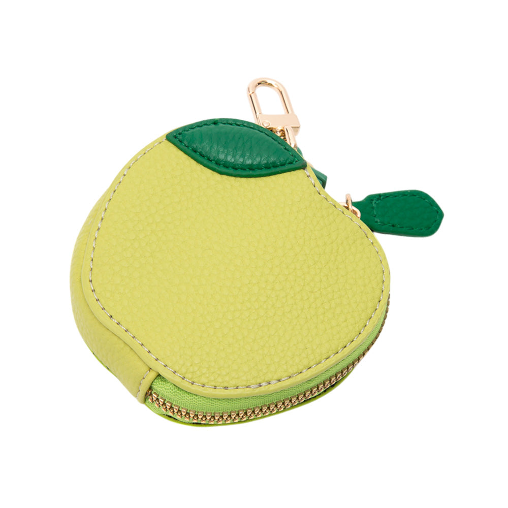 iLLASPARKZ Faux Leather Apple Keychain / Bag Charm / Coin Purse