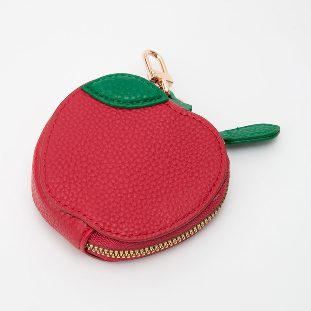 iLLASPARKZ Faux Leather Apple Keychain / Bag Charm / Coin Purse