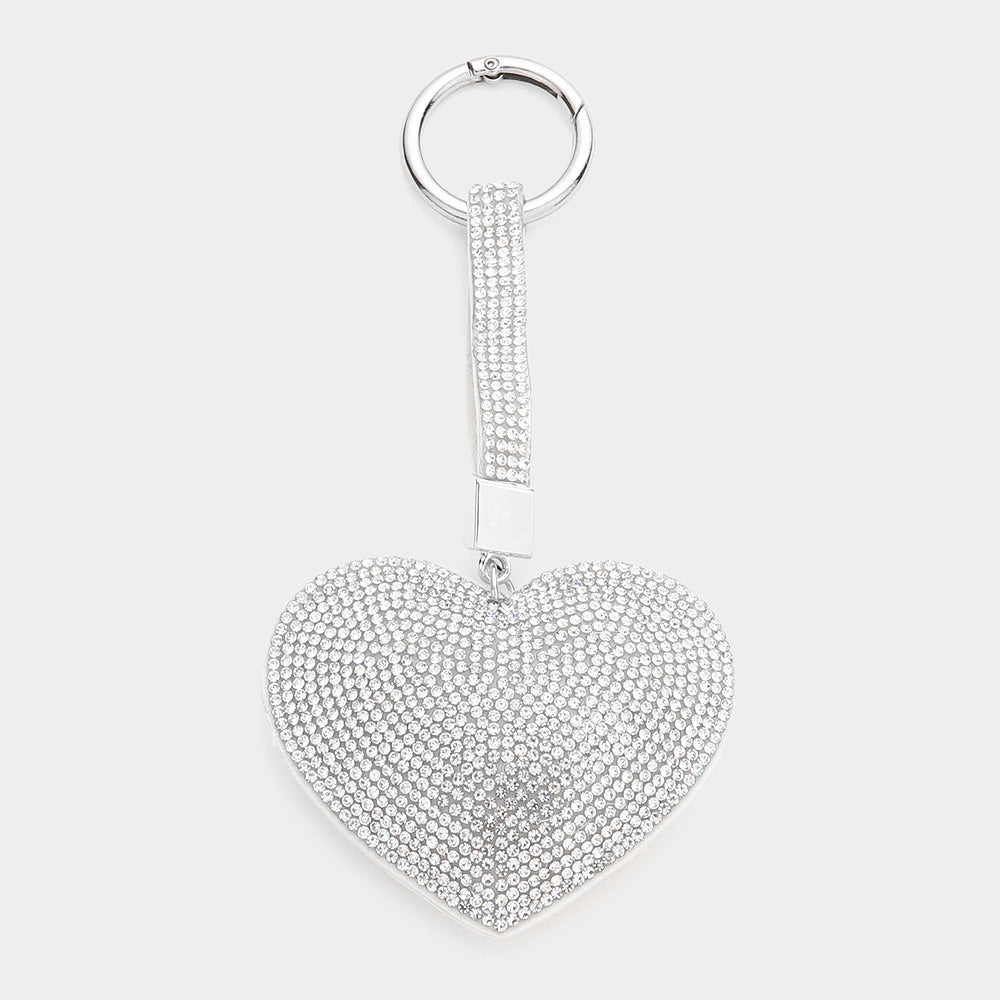 iLLASPARKZ Bling Heart  Bag Charm / Keychain