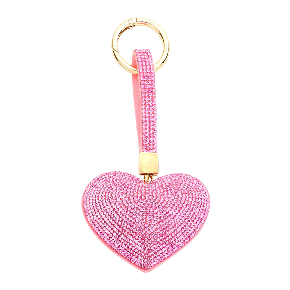 iLLASPARKZ Bling Heart  Bag Charm / Keychain