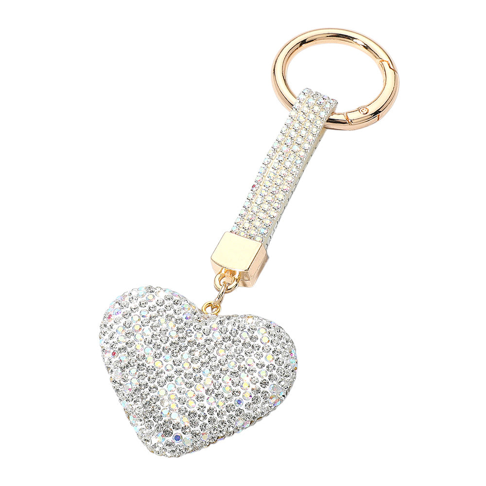 iLLASPARKZ Bling Studded Heart Keychain / Bag Charm
