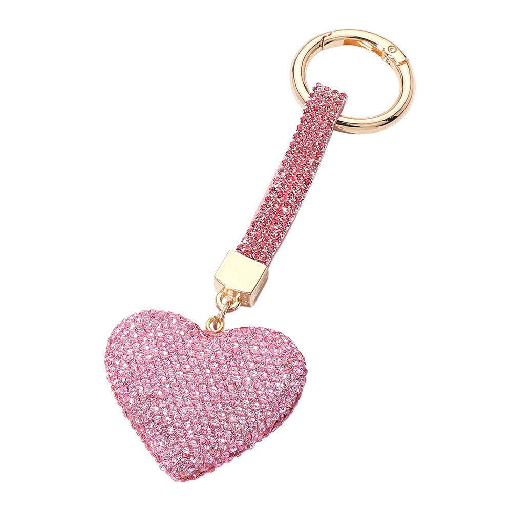 iLLASPARKZ Bling Studded Heart Keychain / Bag Charm