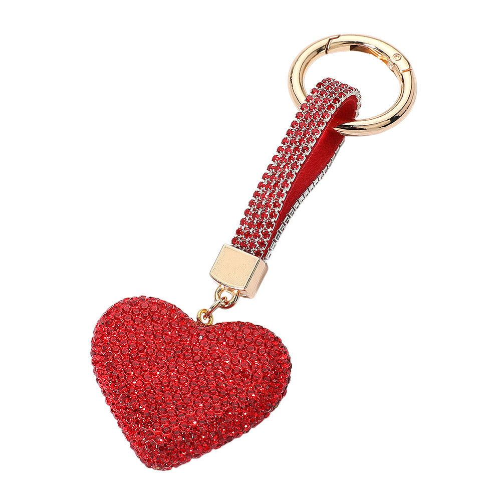 iLLASPARKZ Bling Studded Heart Keychain / Bag Charm