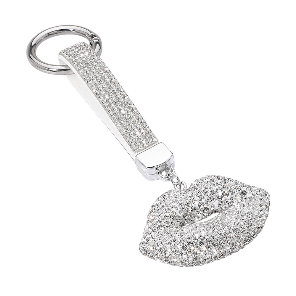 iLLASPARKZ Bling Studded Lips Keychain / Bag Charm