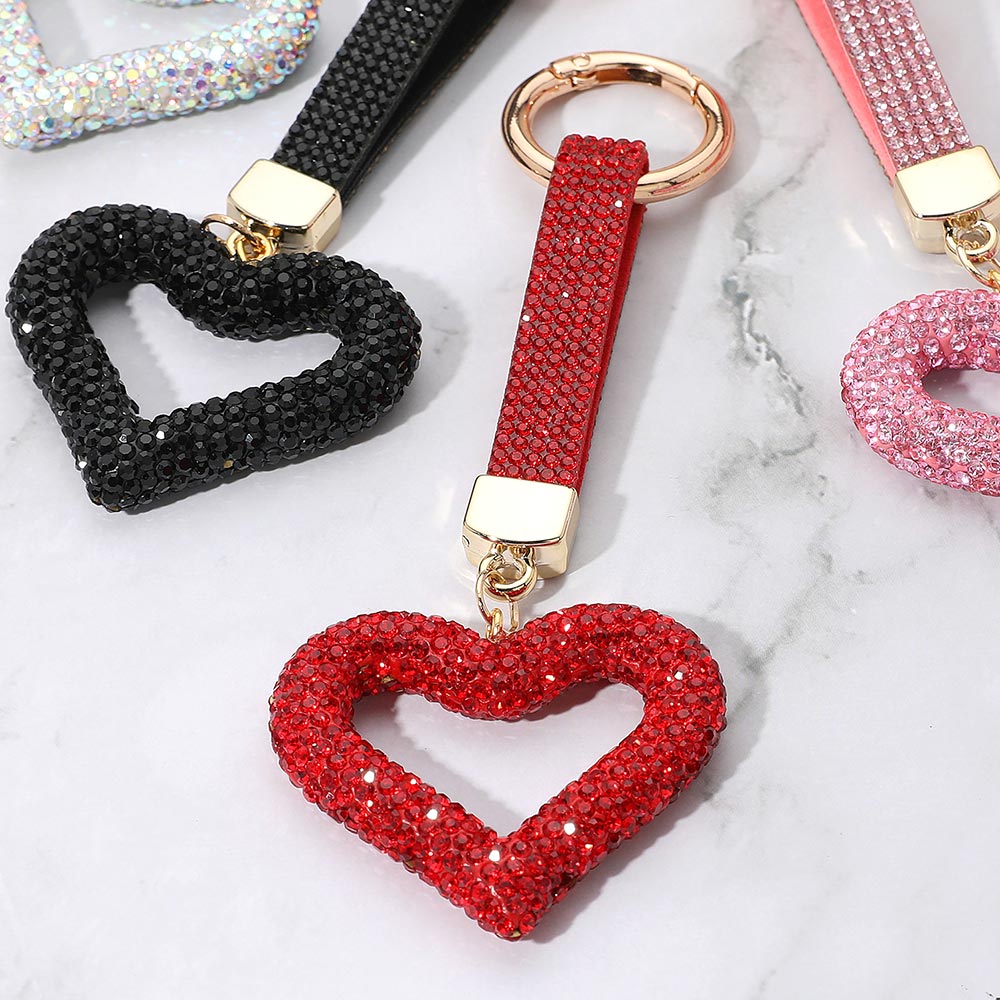 iLLASPARKZ Bling Studded Heart Keychain / Bag Charm
