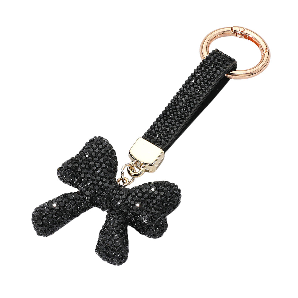 iLLASPARKZ Bling Studded Bow Keychain / Bag Charm