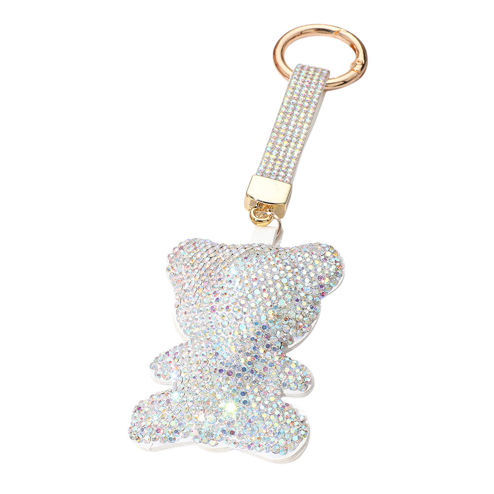 iLLASPARKZ Bling Studded Teddy Bear Keychain / Bag Charm