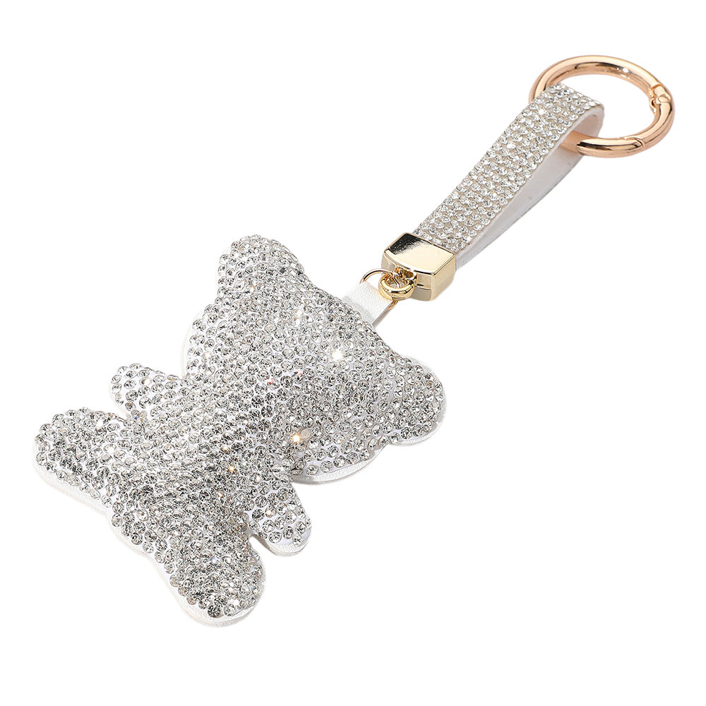 iLLASPARKZ Bling Studded Teddy Bear Keychain / Bag Charm