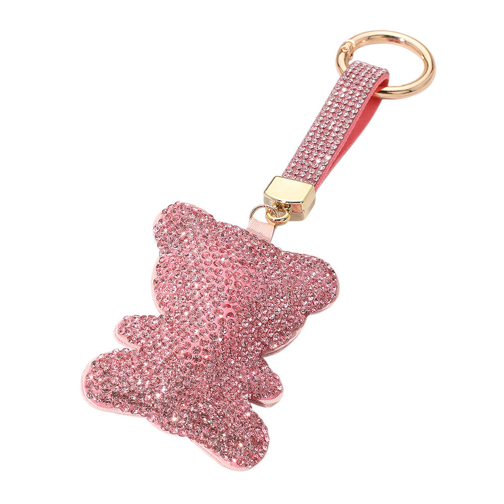 iLLASPARKZ Bling Studded Teddy Bear Keychain / Bag Charm