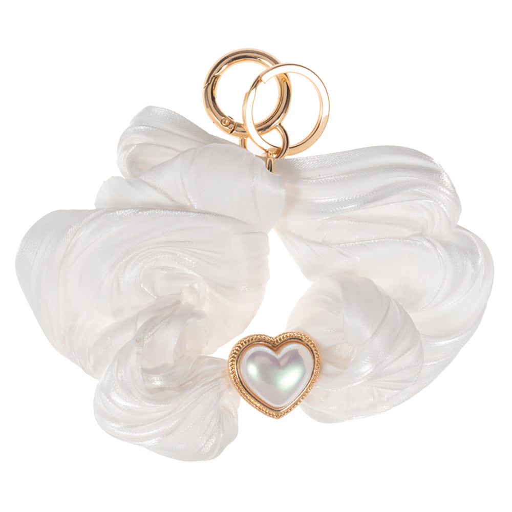 iLLASPARKZ Heart Pearl Pointed Stretch Keychain / Bracelet / Scrunchie Hairband