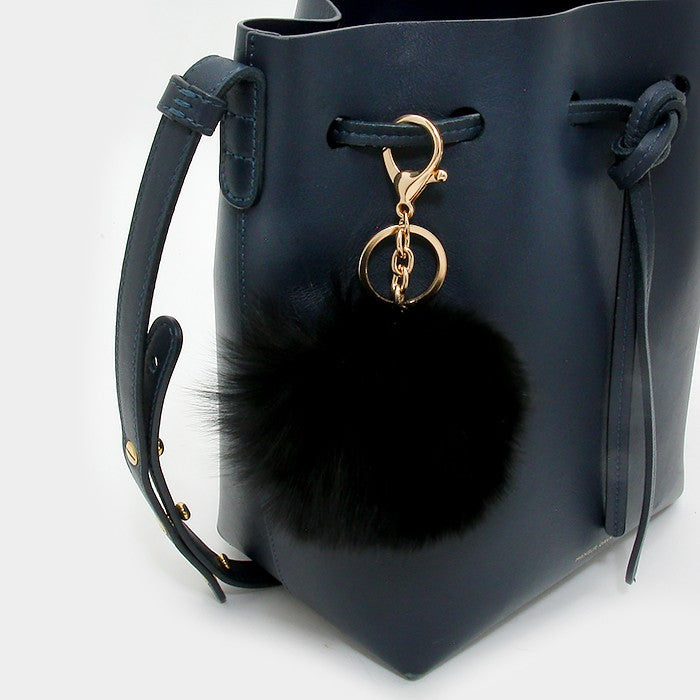 iLLASPARKZ Fox Fur Pom Pom Keychain / Bag Charm