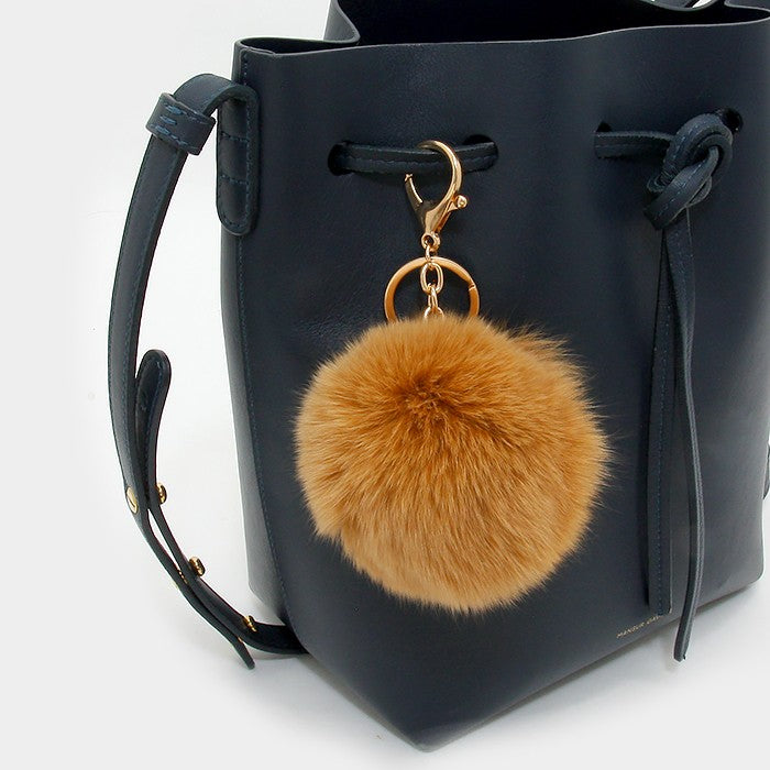 iLLASPARKZ Fox Fur Pom Pom Keychain / Bag Charm
