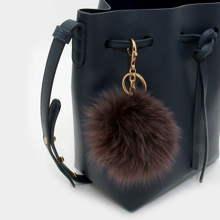 iLLASPARKZ Fox Fur Pom Pom Keychain / Bag Charm