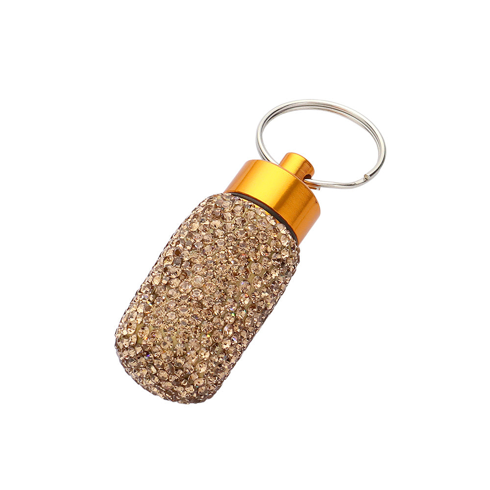 iLLASPARKZ Bling Mini Pill Case Keychain
