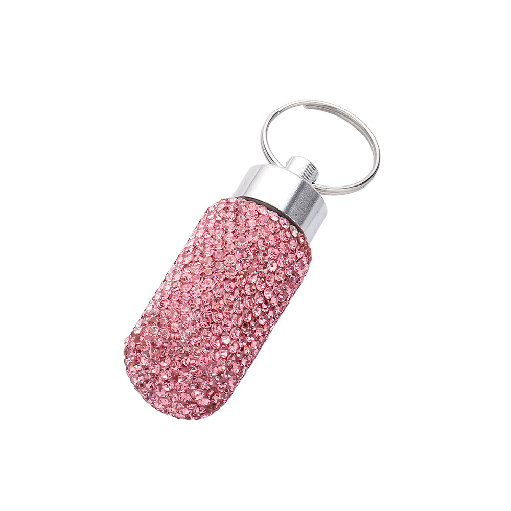 iLLASPARKZ Bling Mini Pill Case Keychain