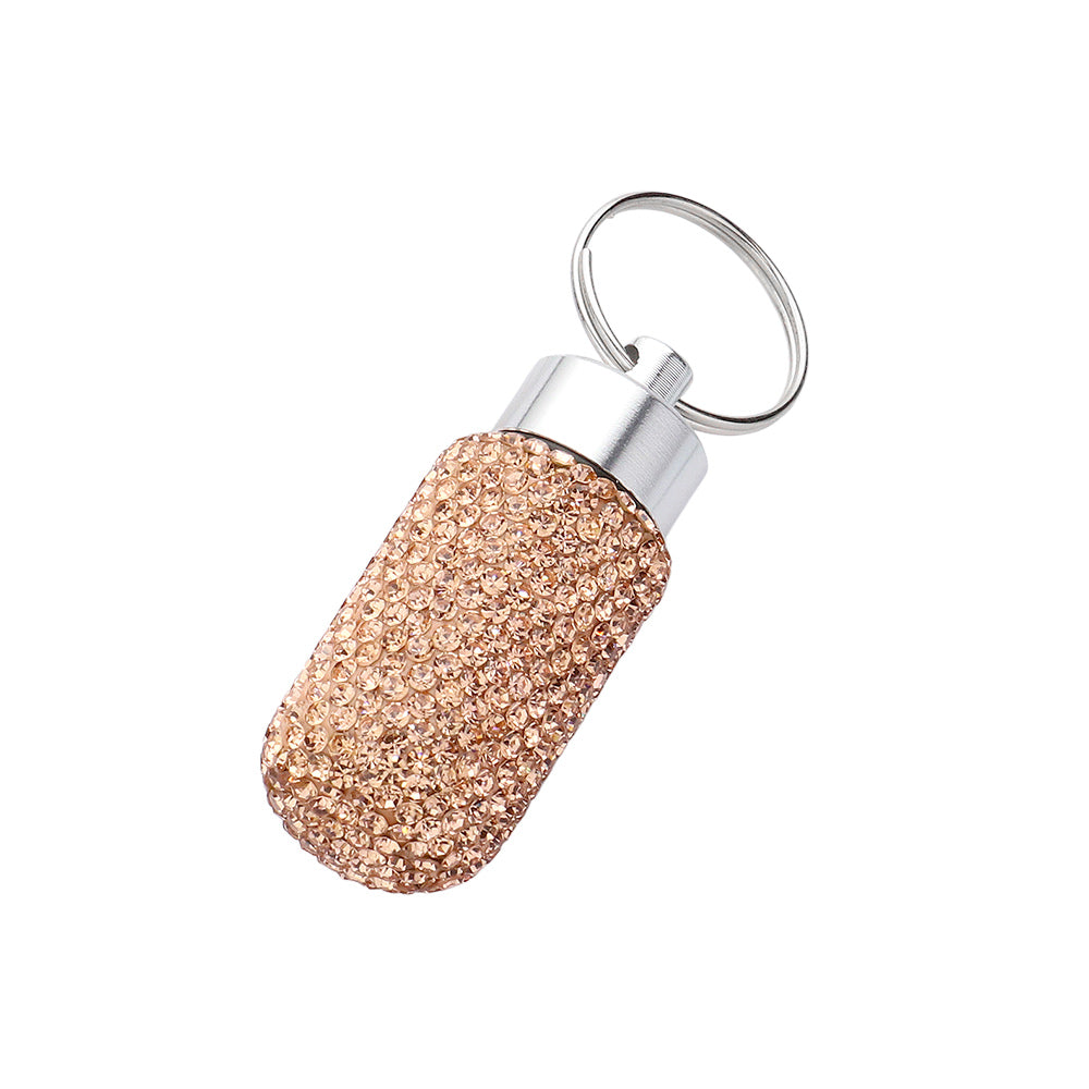 iLLASPARKZ Bling Mini Pill Case Keychain