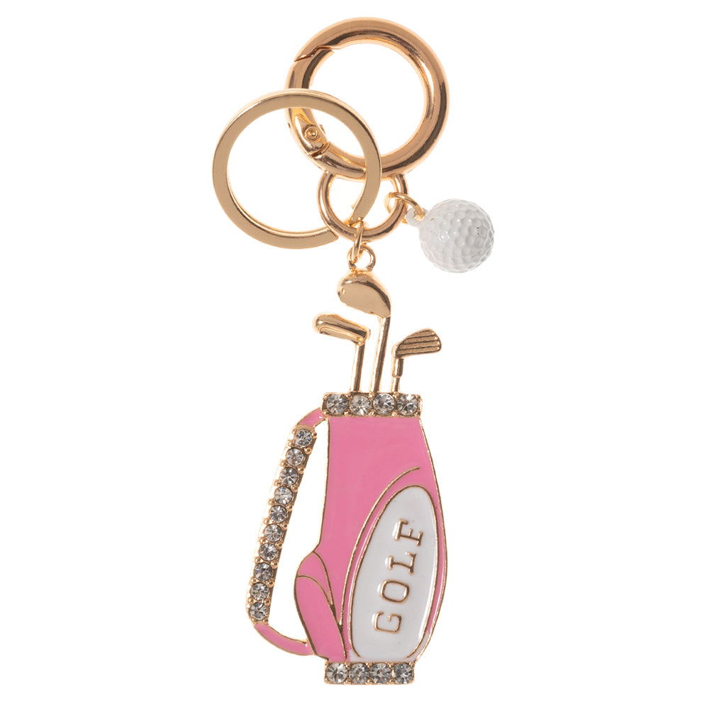 iLLASPARKZ Stone Paved Enamel Golf Bag Keychain