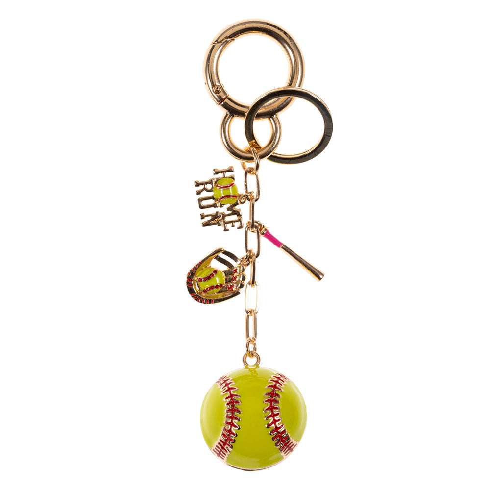 iLLASPARKZ Softball Keychain / Bag Charm