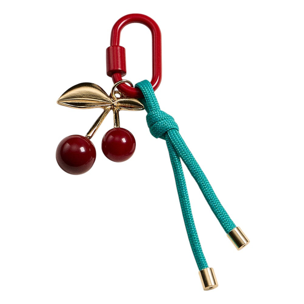 iLLASPARKZ Carabiner Rope Cherry Charm Keychain / Bag Charm