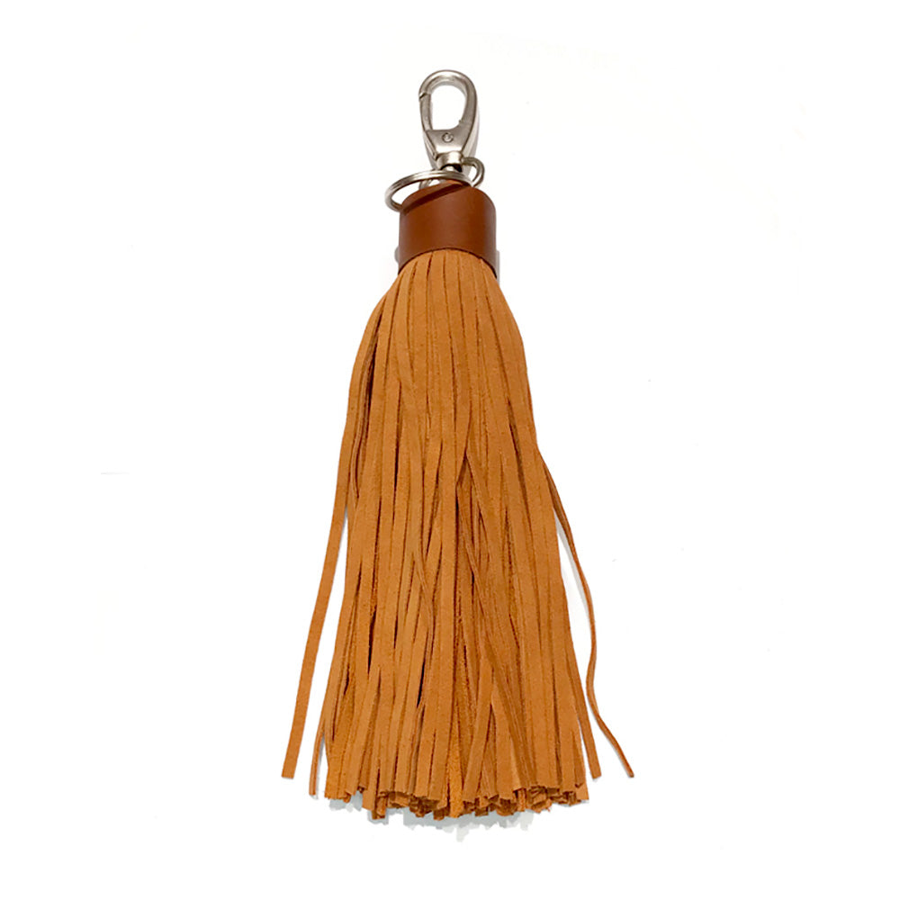 iLLASPARKZ Genuine Leather Tassel Keychain