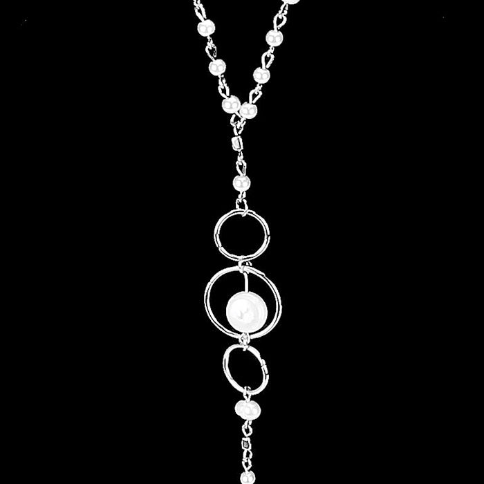 iLLASPARKZ Freshwater Pearl Link Y Necklace
