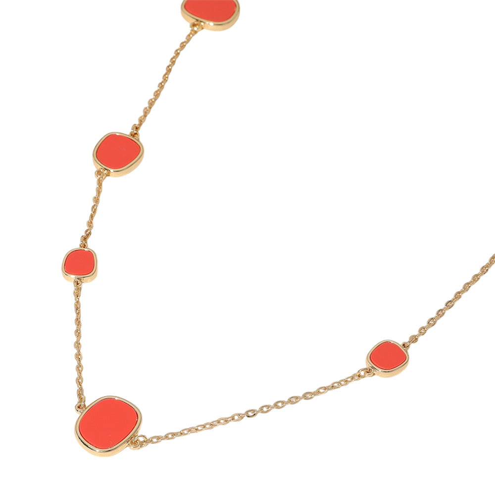iLLASPARKZ Pebble Link Station Long Necklace