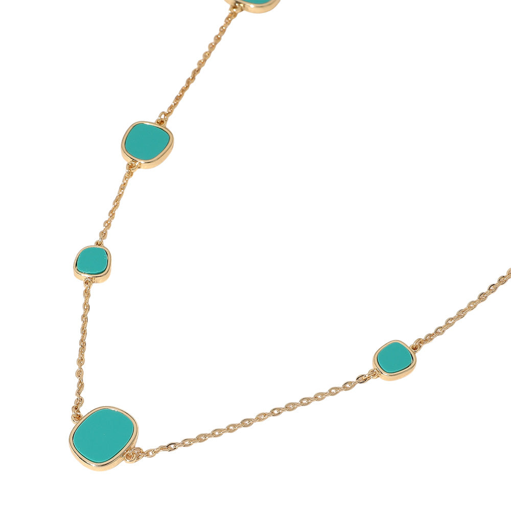 iLLASPARKZ Pebble Link Station Long Necklace