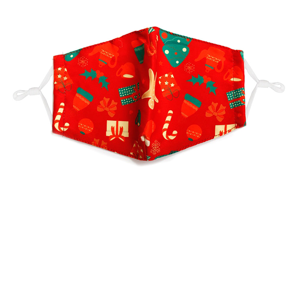 iLLASPARKZ Christmas Theme Print Cotton Fashion Mask