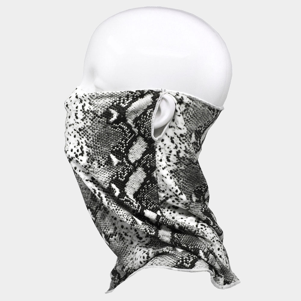 iLLASPARKZ Snake Print Seamless Face Tube Mask / Scarf