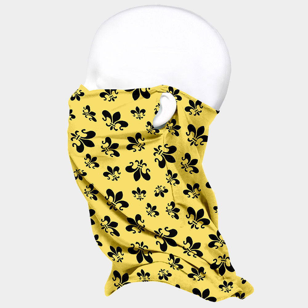 iLLASPARKZ Fleur de Lis Print Seamless Face Tube Mask / Scarf