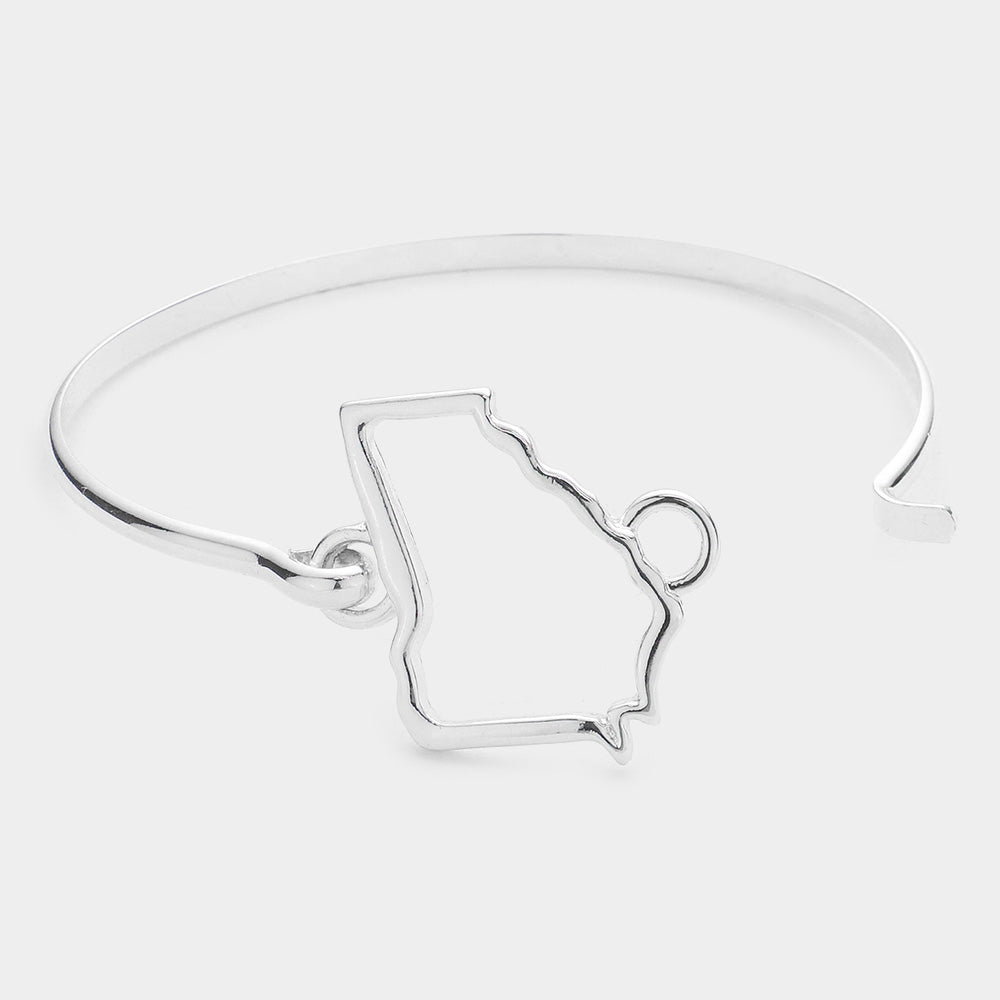 iLLASPARKZ Georgia state map hook bracelet