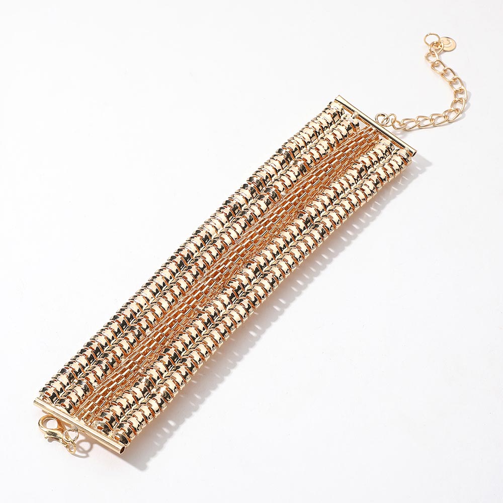 iLLASPARKZ Metal Snake Chain Strand Bracelet
