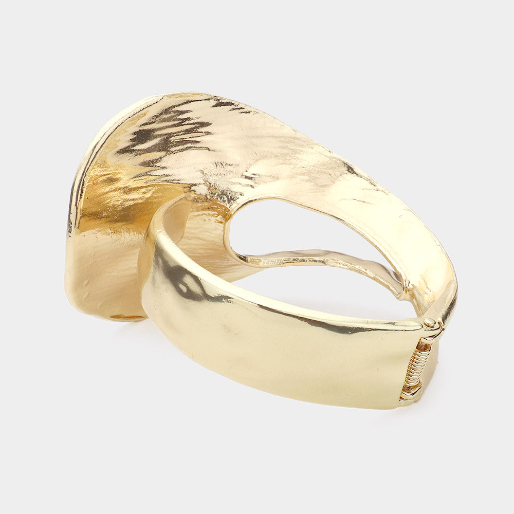 iLLASPARKZ Abstract Metal Hinged Bracelet